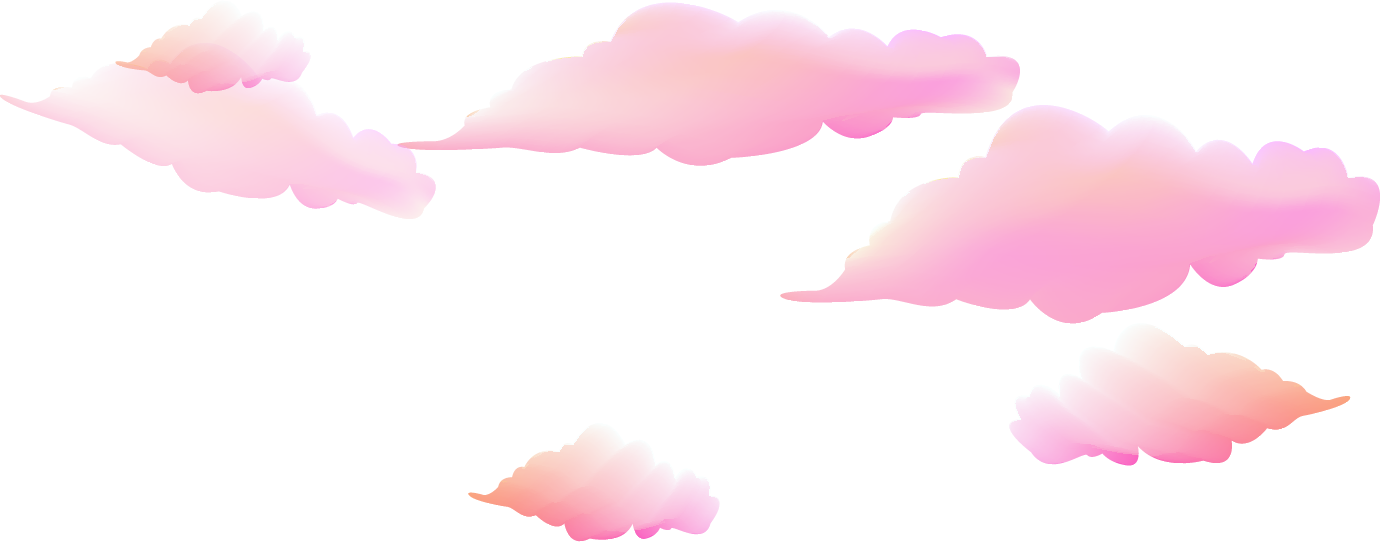 pink clouds